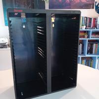 porta cd disco space posso, vintage, per 50 cd