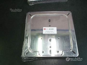 Piatto porta targa cromato per moto o scooter dopo