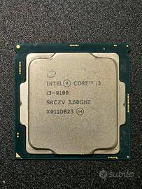 Processore CPU Intel i3 9100 LGA 1151 3.6/4.2Ghz 