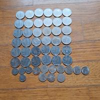 lotto 50 monete da 100 lire serie quasi completa d