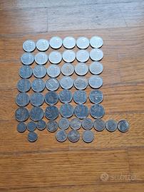 lotto 50 monete da 100 lire serie quasi completa d