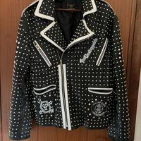 Giacca ( chiodo)  borchiata vera pelle M