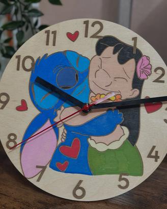 Orologio parete artigianale di stich