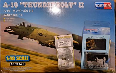 Kit modellismo A-10A Hobby Boss + cockpit 1:48