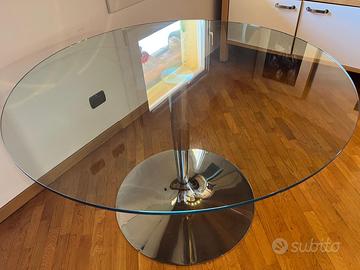 Tavolo tondo vetro Calligaris