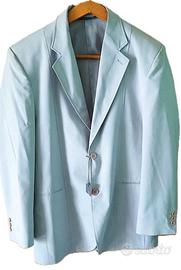 Abito uomo (giacca e pantalone) colore turchese