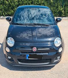 Fiat 500 S interno in pelle