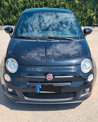 Fiat 500 S interno in pelle