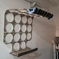 staffa a muro in alluminio per bici