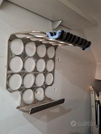 staffa a muro in alluminio per bici