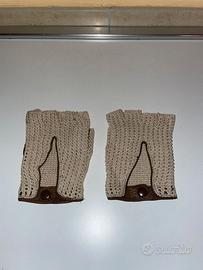 GUANTI DA GUIDA IN PELLE E COTONE