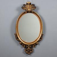 Specchio Legno Intagliato Dorato - XX Secolo