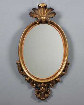 Specchio Legno Intagliato Dorato - XX Secolo