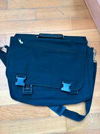 Borsa a tracolla porta pc con manico in pelle