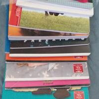 15 quaderni grandi, 3 elementare 