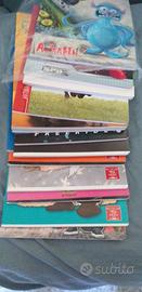 15 quaderni grandi, 3 elementare 