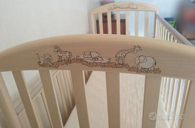 Lettino Pali e materasso 