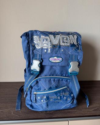 Zaino SEVEN nylon colore azzurro/lilla