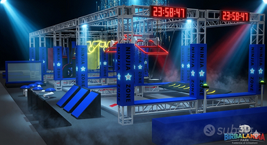 Percorso Avventura Ninja Warrior per Parchi Gioco