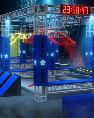 Percorso Avventura Ninja Warrior per Parchi Gioco