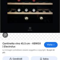 Cantina vino incasso 45 electrolux kbw5x