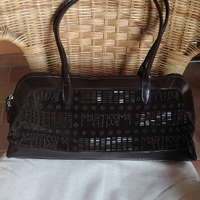 Borsa marrone con perline