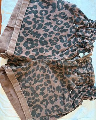 Pantaloncino leopardato
