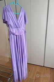 Vestito da damigella/ invitata lilla Perosino