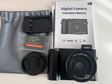 Fotocamera digitale 4K ultra HD - con accessori