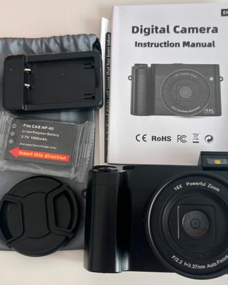 Fotocamera digitale 4K ultra HD - con accessori