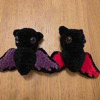 2 Peluche Pipistrello Fatti a Mano