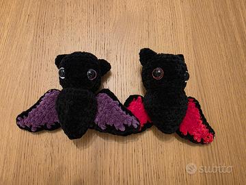 2 Peluche Pipistrello Fatti a Mano