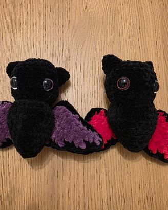 2 Peluche Pipistrello Fatti a Mano