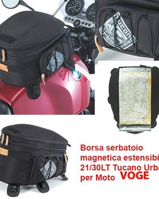 BORSA SERBATOIO MAGNETICA MOTO VOGE TUCANO 21/30LT