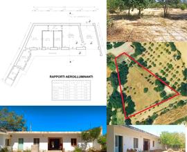 Indipendente trivano con terreno 3000mq Dolianova