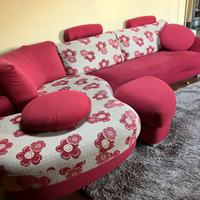 Divano 6 posti con penisola