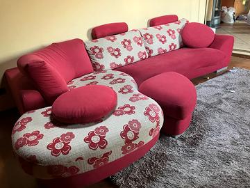 Divano 6 posti con penisola