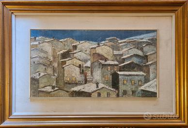 Renato Dorigatti ( 1914-75) Paesaggio innevato 