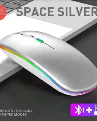 Mouse Wireless -BT- Retroilluminato e ricaricabile