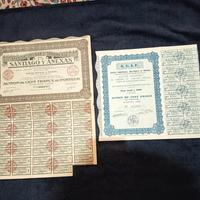 Francia Lotto di 2 Antichi e Splendidi Certificati