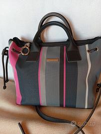 borsa Brandina rosa e grigia