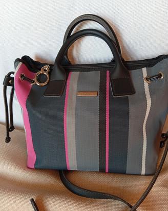 borsa Brandina rosa e grigia