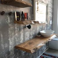 TOP Top bagno grezzo lavorato su misura legno mass