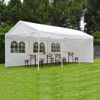 Gazebo per feste  3x6 metri, bianco con pareti