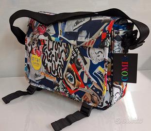 Borsa a tracolla con patta Comix
