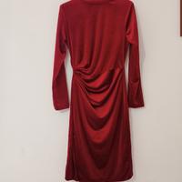 Vestito elegante rosso in velluto – taglia S/M