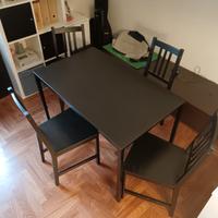 Tavolo + 4 sedie in legno Ikea