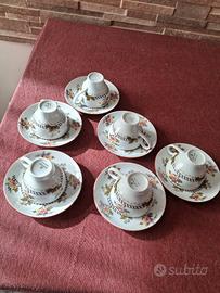 Servizio sei tazzine da caffè nuovo