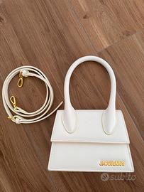 Borsa bianca com tracolla