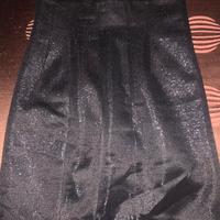 gonna  nera glitterata o laminata